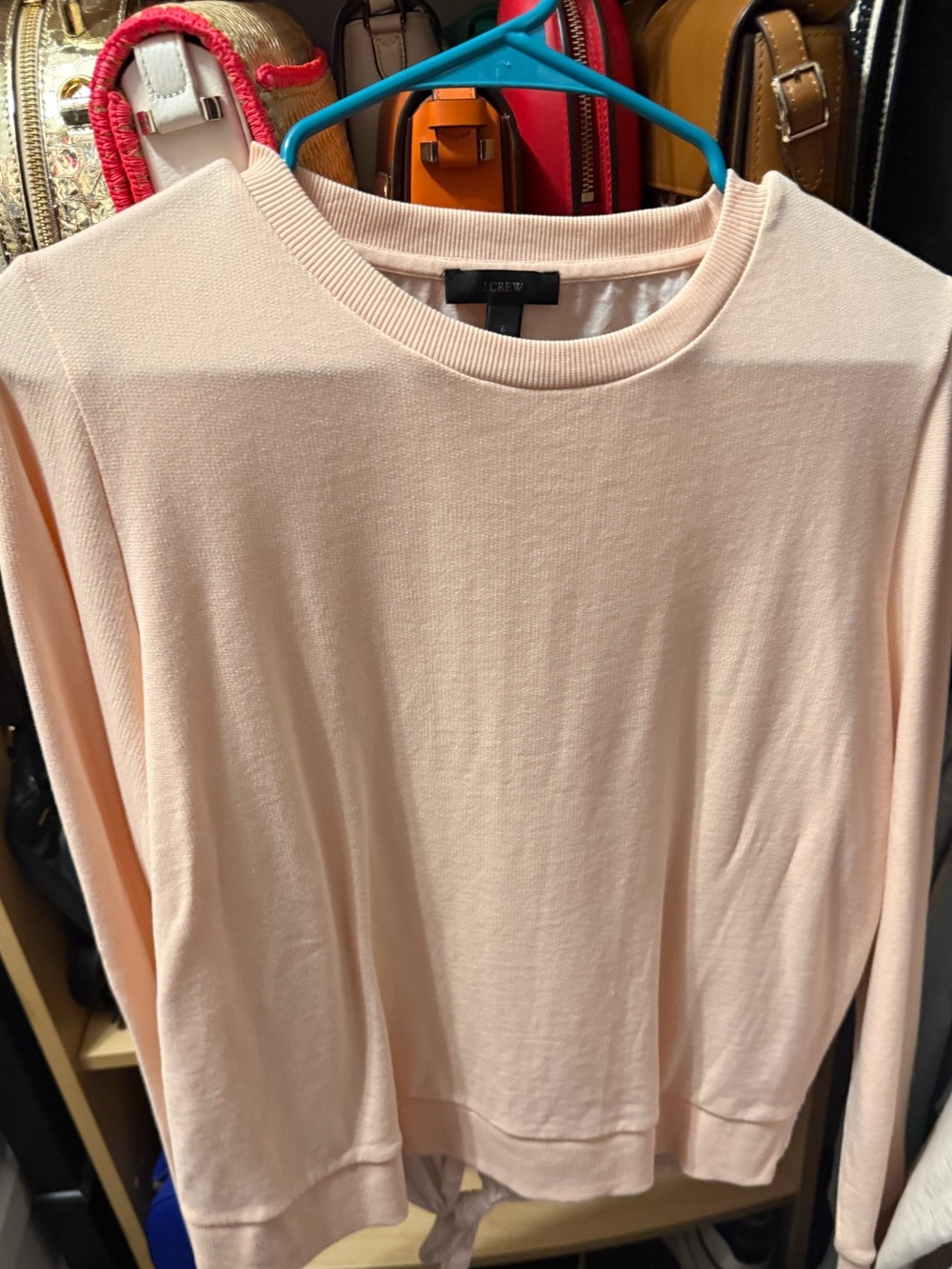 J. Crew Sweater Button-down Mixed Top